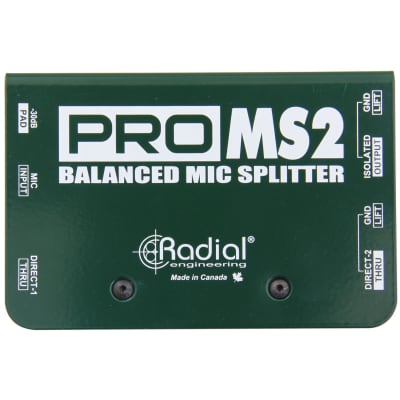 Radial ProMS2 Passive Microphone Splitter image 1