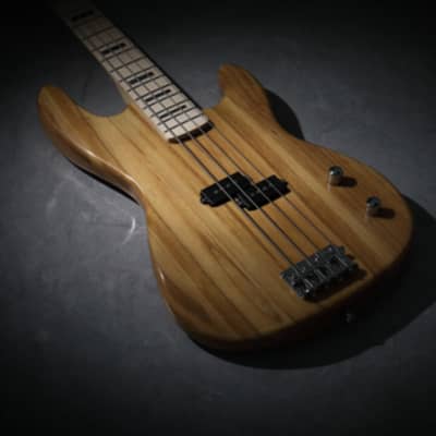 Glarry GP Electric Bass Guitar Without Pickguard Burlywood image 10