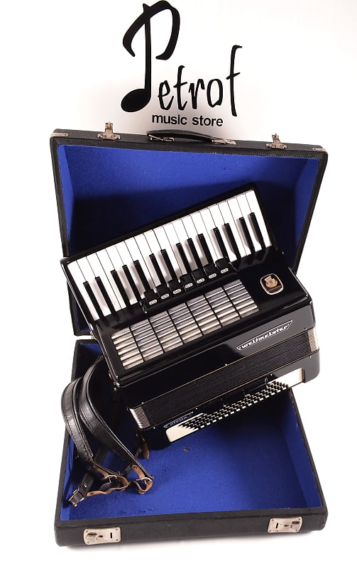 Music Kids Blue Accordion with Keyboard Keys for Kids +3 Years