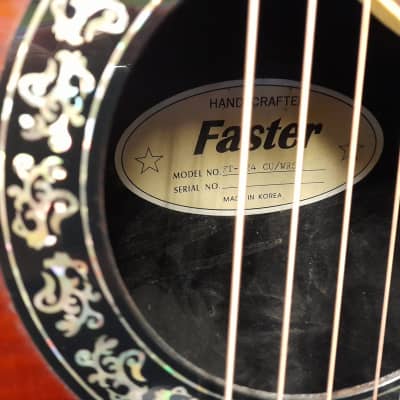 Faster  FT-124 CU/WRS Ovation style Guitar image 9