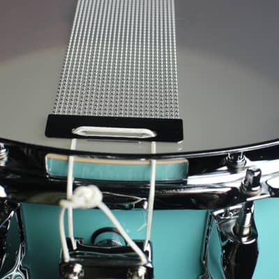 Yamaha Recording Custom 5.5x14" Surf Green Snare Drum (video demo) image 10