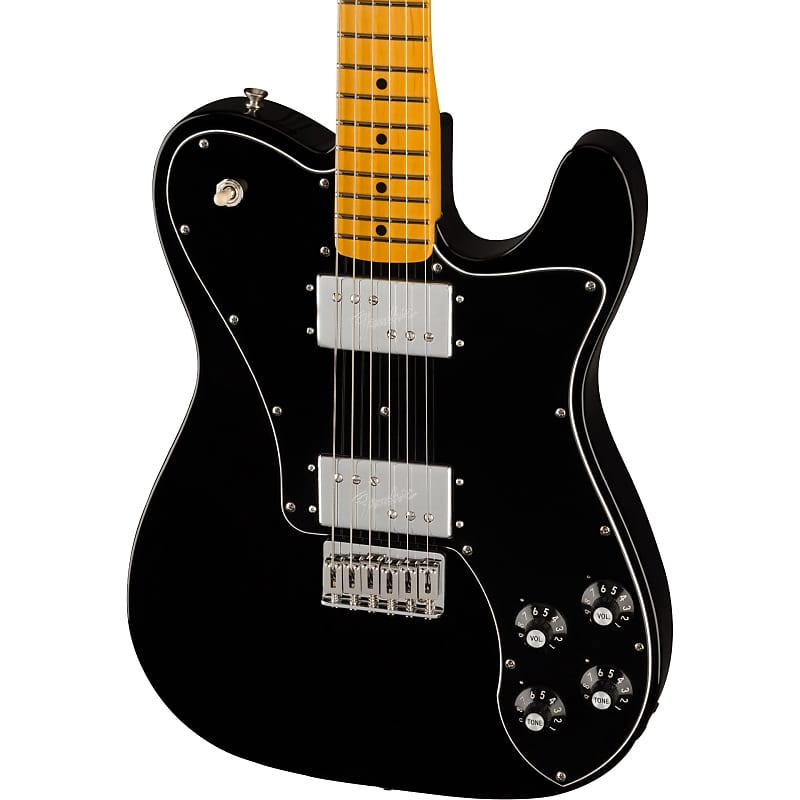 Fender American Vintage II 1975 Telecaster Deluxe in Black | Reverb