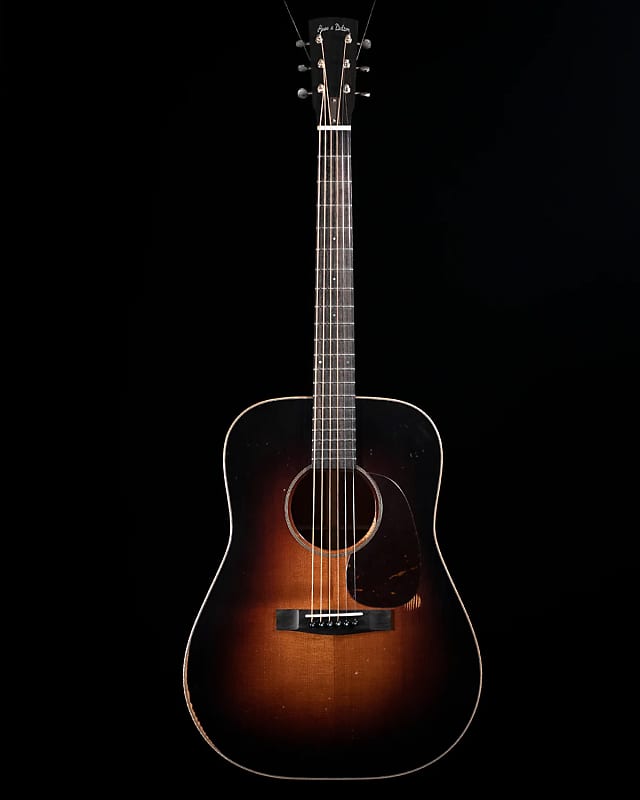 Huss and Dalton DM Custom THERMO-CURED SITKA, MAHOGANY, DARK SUNBURST,  RELIC FINISH