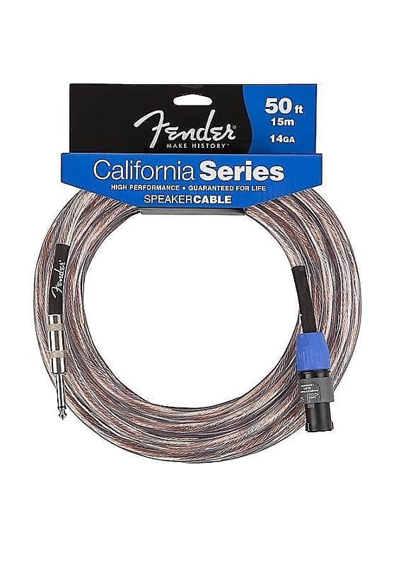Fender California Series 50&#039; Speaker Cable Speakon to 1/4&quot;  			
