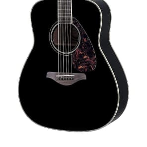 Yamaha FG720S-BL Dreadnought Acoustic Guitar Black