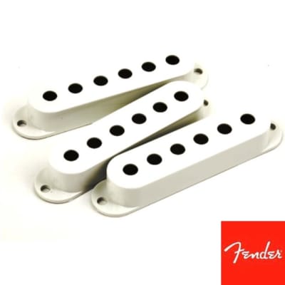 Fender Stratocaster Single Coil Pickup Covers-White