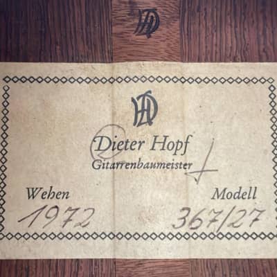 Dieter Hopf Gran Concertio 1972 - Ramirez 1a style - classical guitar handmade in Germany + Video! image 12