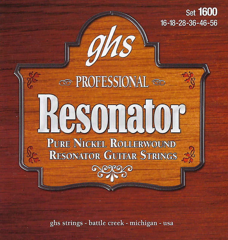 GHS Pure Nickel Rollerwound Resonator Guitar Strings Reverb