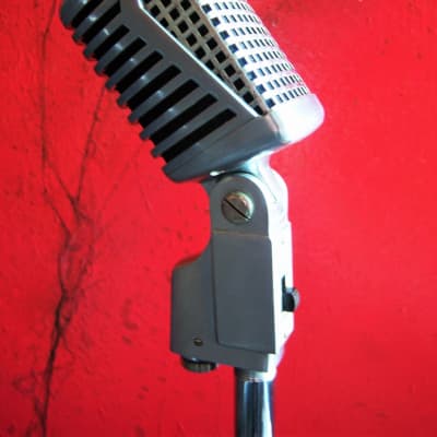 Vintage 1960's Teisco DM-301 dynamic microphone Hi Z Satin