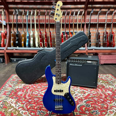 Fender Jazz Bass Deluxe 50th Anniversary SS Blue Sunburst Case USA 1996 image 2