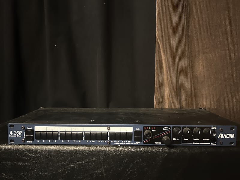 Aviom A-16R 16-Channel Rackmount Personal Mixer 2010s - Blue image 1