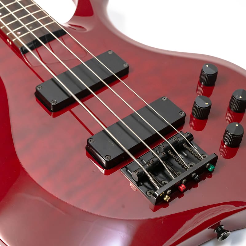 ESP Edwards E-T-98FR Electric Bass Guitar with Gigbag - MIJ - Red