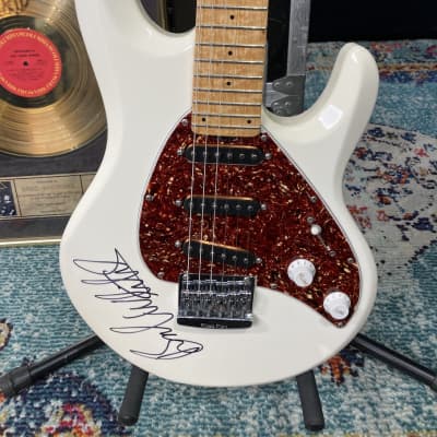 Music Man Brad Whitford’s Aerosmith, Silhouette Guitar, Signed! Authenticated! (BW2 #29) - White image 6