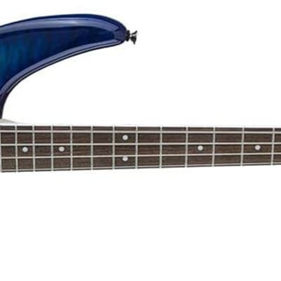 Jackson JS Series Spectra Bass JS3Q, Laurel Fingerboard, Amber Blue Burst image 3