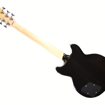 D'Angelico Premier Brighton DAPBRIBLFCS Double Cutaway Electric Guitar w/ Gig Bag 2022 Black Flake image 5
