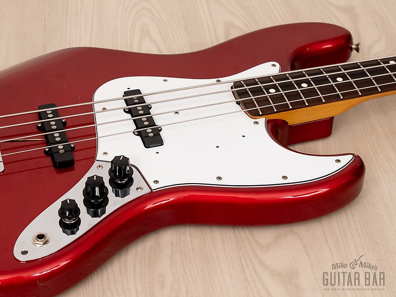 1983 Fender JV Jazz Bass '62 Vintage Reissue JB62-75 Candy Apple