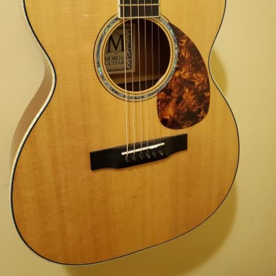 used Morgan OMM Mahogany Acoustic Guitar with Hardshell Case image 3