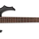 LTD F Series F-204 4 String Electric Bass in Black Satin
