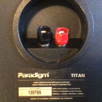 Paradigm Vintage Titan Audiophile Stereo Speakers Wood Cabinets image 2