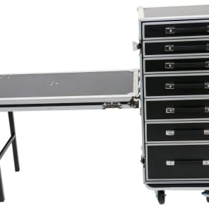 OSP PRO-WORK ATA Utility Case w/ 7 Drawers and Table
