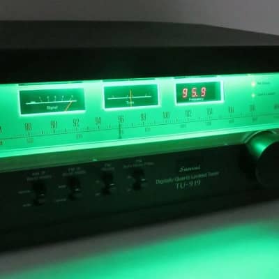 SANSUI TU-919 STEREO TUNER WORKS PERFECT SERVICED ALIGNMENT FULL RECAP +LED image 4