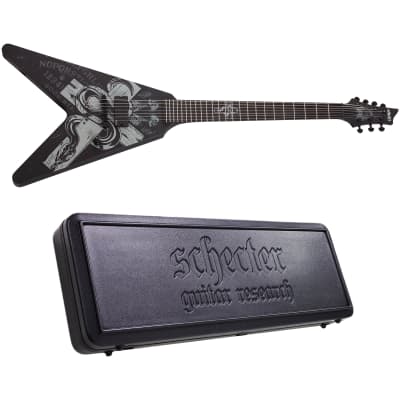 Schecter Chris Howorth V-7 Satin Black SBK 7-String Electric Guitar+ Hardshell Case V7 V 7 image 1
