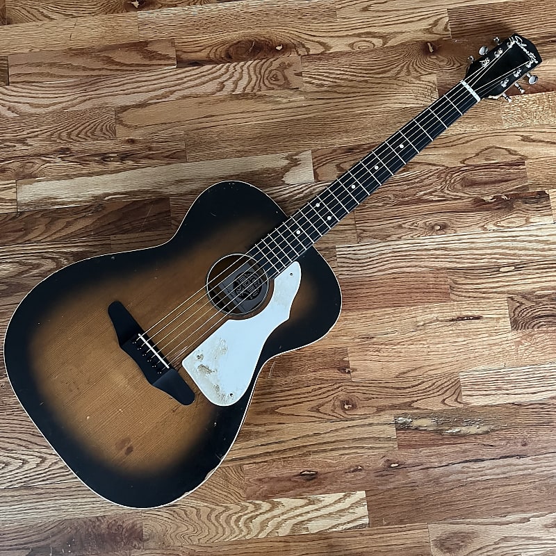 Silvertone flat top McGibney Guitars Xbrace conversion 1960s Reverb