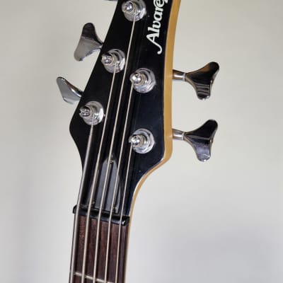 Alvarez AEB250TRD 1996 - Transparent Red - 5 String Bass image 5