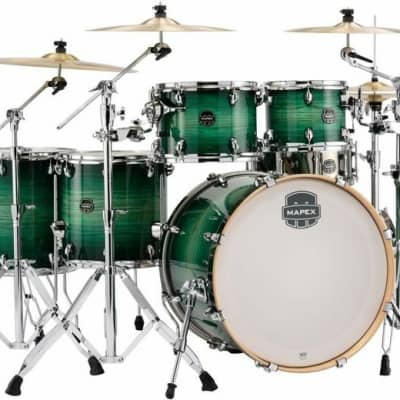 Mapex Armory Series Studioease 6pc Shell Pack Fast Toms Emerald Burst AR628SFUCF