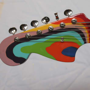 USA Custom Guitars Jack Bruce Fool Bass VI replica clone 2008 Psychedelic Left Handed image 5