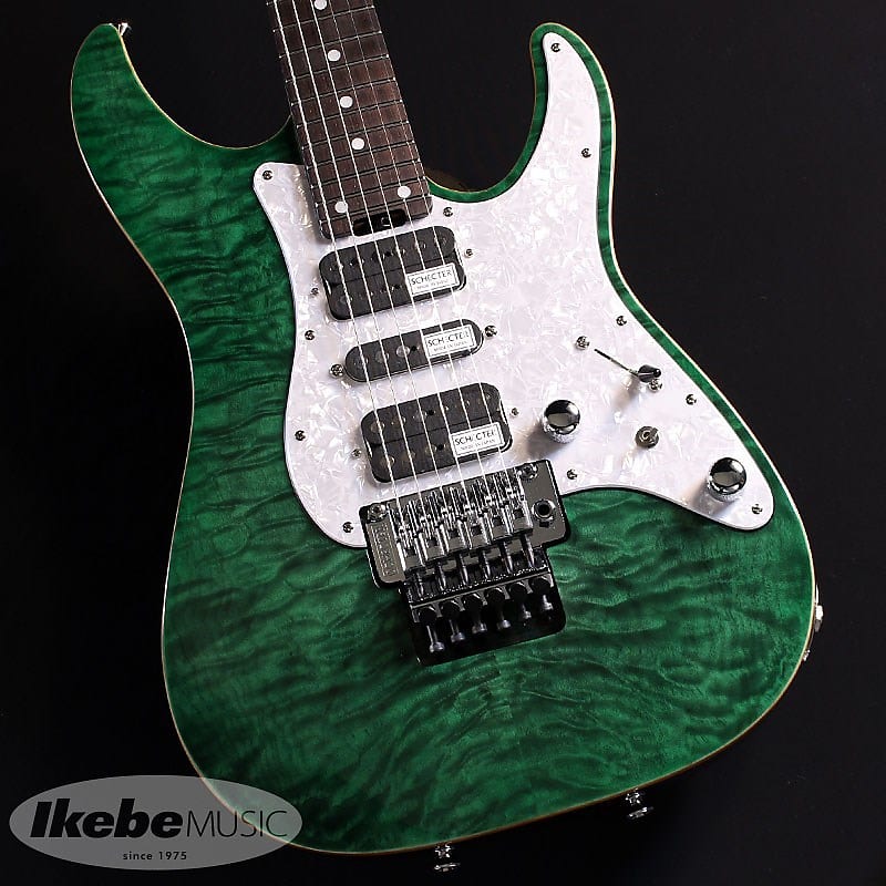 SCHECTER SD-2-24-AL (See-Thru Green/Rosewood) -Made in Japan-