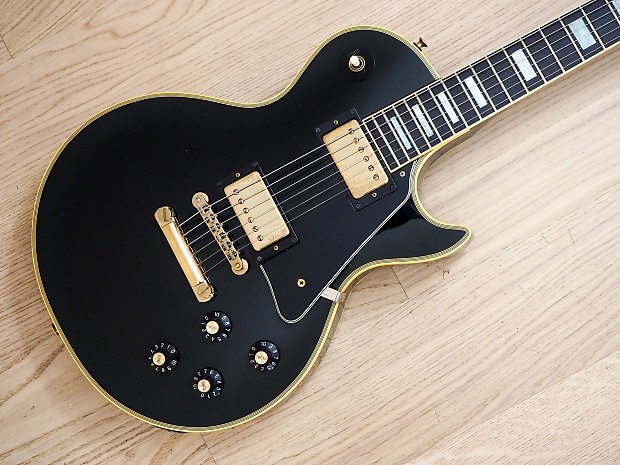 1981 Greco EG-500C Super Power Custom Black Beauty Electric Guitar Japan  Fujigen