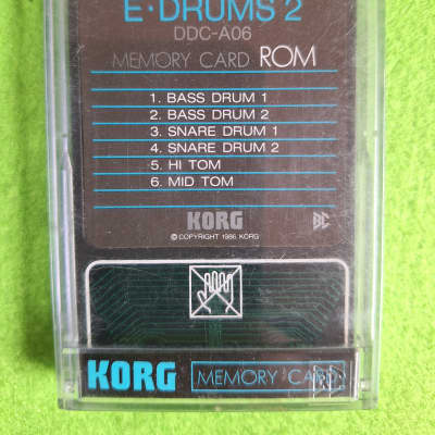 Korg DDC ROM Cards (8 x) for DDD-1 and DDD-5 - PRICE IS PER CARD ! image 9