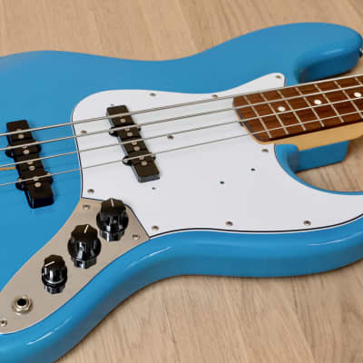 2019 Fender Hybrid 60s Jazz Bass California Blue, Mint Condition w/ USA Pickups, Japan MIJ image 6