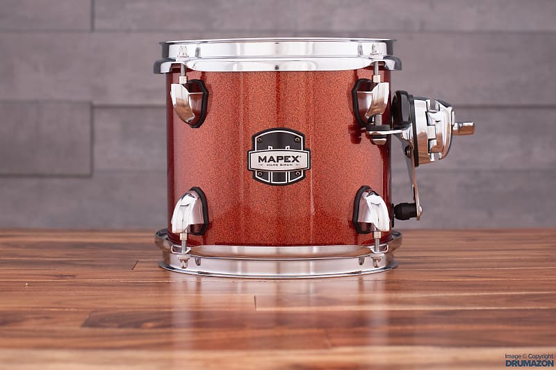 MAPEX MARS BIRCH 8 X 7 ADD ON TOM PACK WITH TH800 CLAMP, BLOOD ORANGE SPARKLE image 1