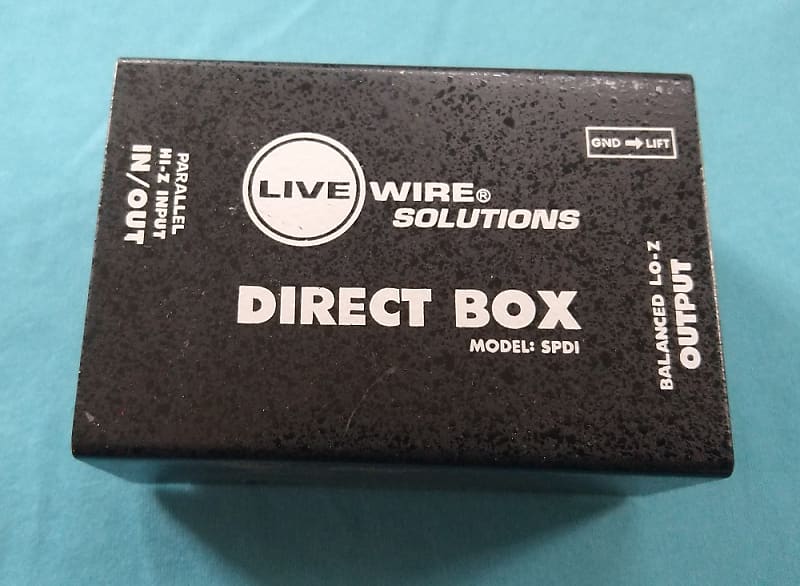 Livewire SPDI Passive Direct Box With Attenuation deals Pad floating low-impedance XLR