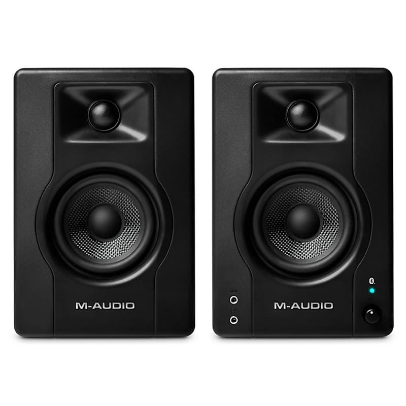 M-Audio BX3BT 3.5-Inch 120W Bluetooth Studio Monitors for Music Production, Live Streaming, and Podcasting (Black) image 1