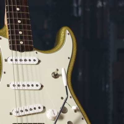 Fender Custom Shop Dick Dale Signature Stratocaster NOS Electric Guitar Chartreuse Sparkle image 5