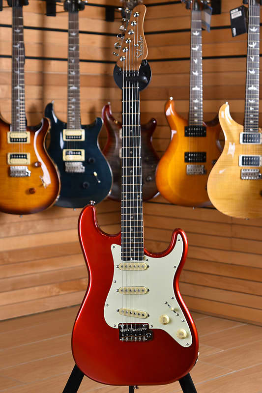 Schecter Traditional Route 66 Amarillo SSS Metal Red image 1