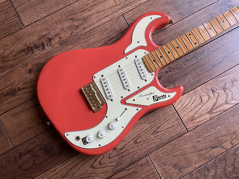 Burns of London Club Series Marquee Reissue Electric Guitar Red strat image 1