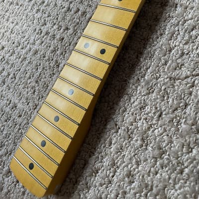 Warmoth Stratocaster neck maple w Nitro incl. vintage tuners fatback 1-11/16" fender strat image 4