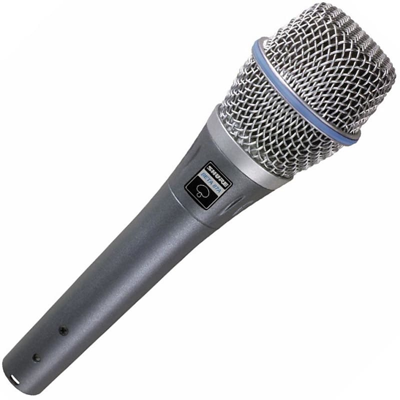 Shure BETA 87A Studio Grade Vocal Microphone with Built-in Pop Filter - Single Element Supercardioid Condenser Mic with A25D Mic Clip and Storage Bag, Ideal for Studio Recording and Live Performances image 1
