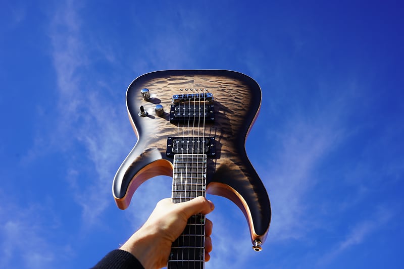 ESP USA Horizon-II See Thru Black Sunburst  6-String Electric Guitar w/  Tolex Hard Case (2022) image 1