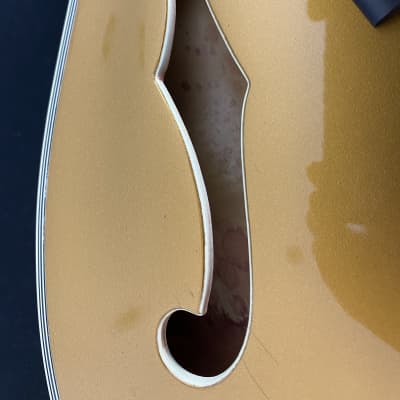 Video! Unreleased 1993 Gibson R+D Chet Atkins Country Gentleman 100th Anniversary 1994 - All Gold w/ Diamond Headstock + Block Inlays image 23
