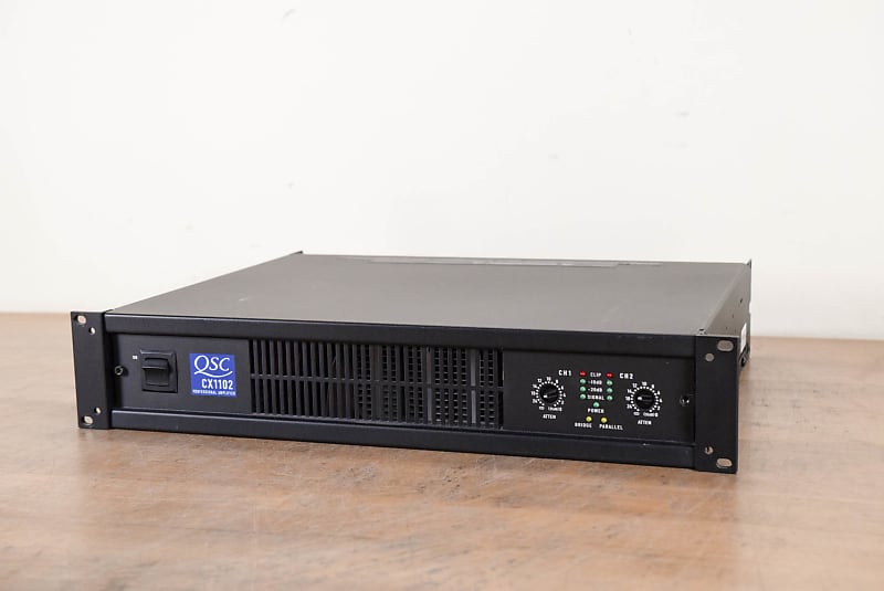 QSC CX1102 Two-Channel Power Amplifier (church owned) CG00VKS | Reverb