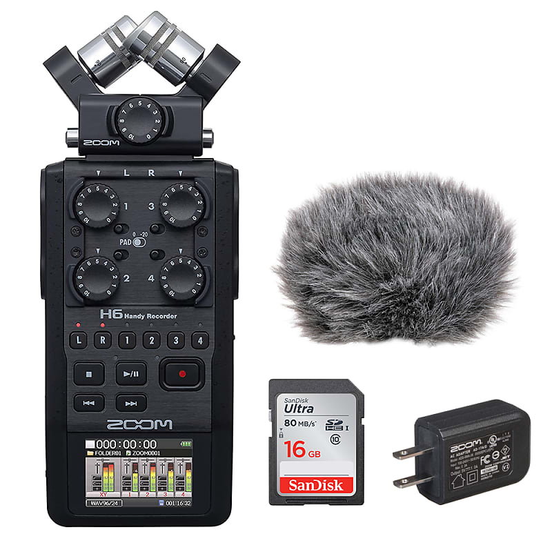 Zoom H6 - voice recorder - ZH6AB - Amplifiers & Voice Recorders 