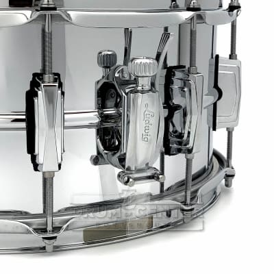 Ludwig Supraphonic Chrome Over Brass Snare Drum 14x6.5 image 3