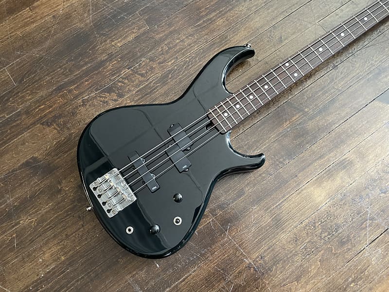 1980s Aria Pro II RSB Series P/J Configuration Electric Bass MIJ Japan  Piano Black Excellent Condition
