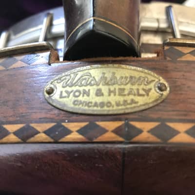 Washburn banjo -  resonator Lyon & Healy 1920s-1930s Mahogany image 2