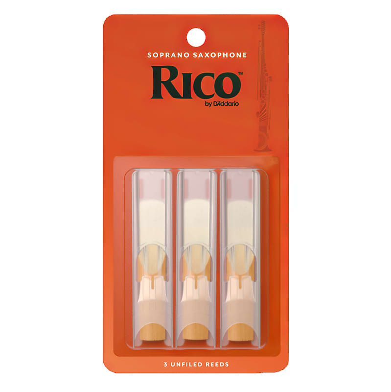 3 Pack Rico Soprano Saxophone Reeds # 2.5 Strength 2 1/2 RIA0325 image 1